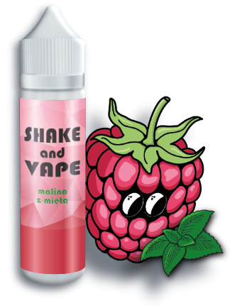 Virtus Shake and Vape Zestaw aromatyzujący Malina z mięta 50ml